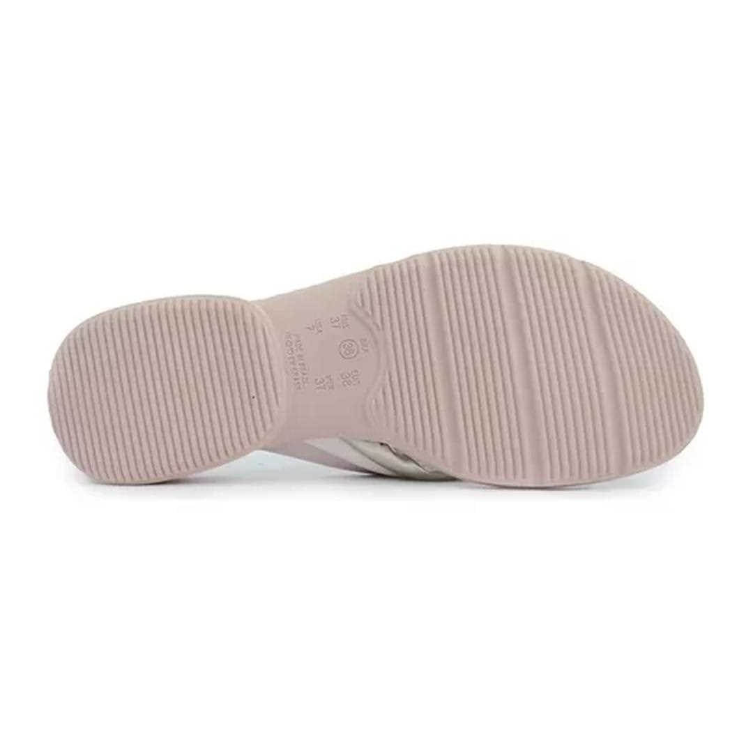 Chinelo Comfortflex Conforto 22-81402 Marfim/Ouro Chinelo Comfortflex Conforto 22-81402 Marfim/Ouro