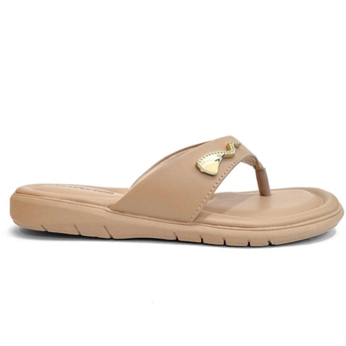 Detalhe - Chinelo Comfortflex De Dedo 24-68401 Caqui