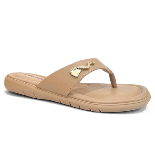 Chinelo Comfortflex De Dedo 24-68401 Caqui