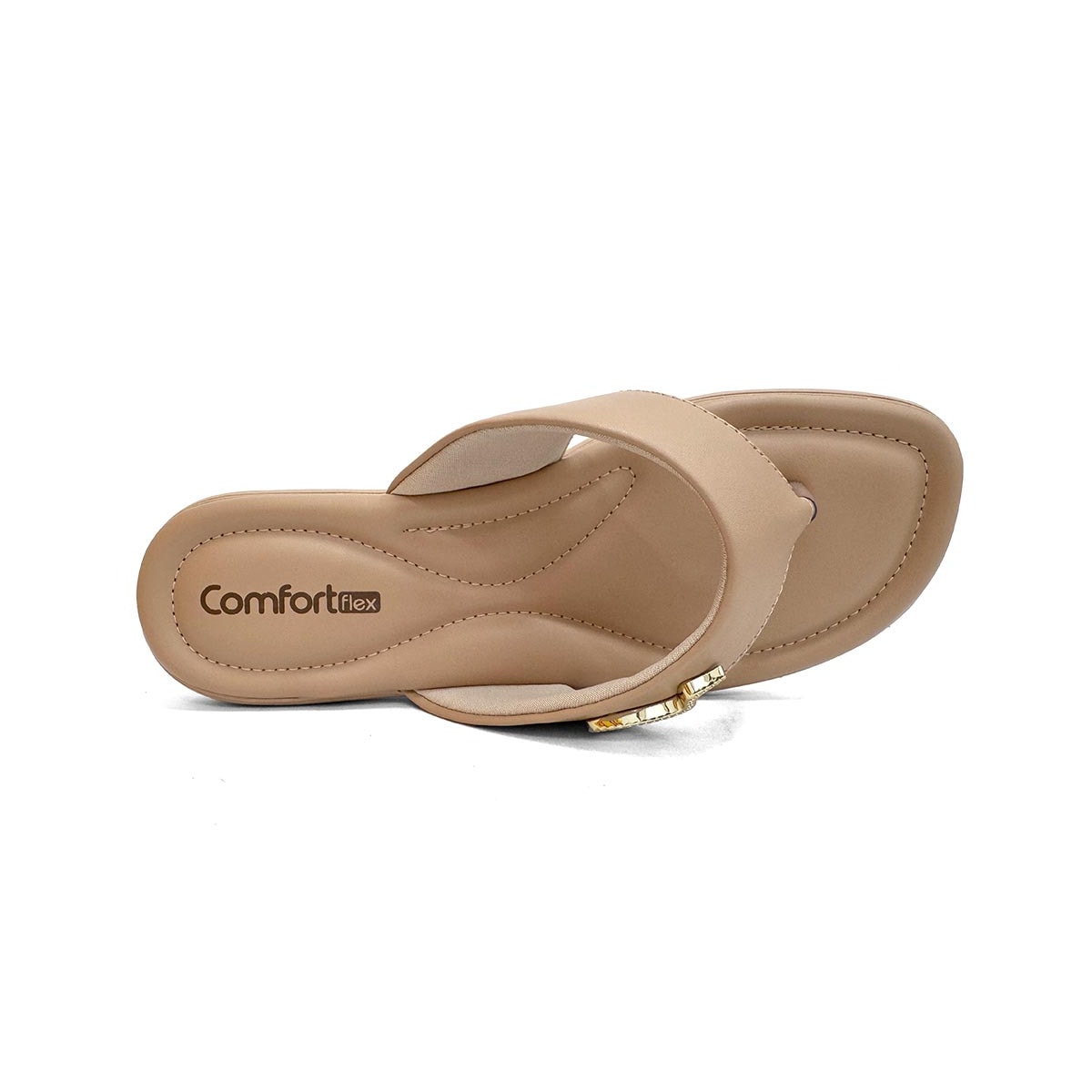 Chinelo Comfortflex De Dedo 24-68401 Caqui