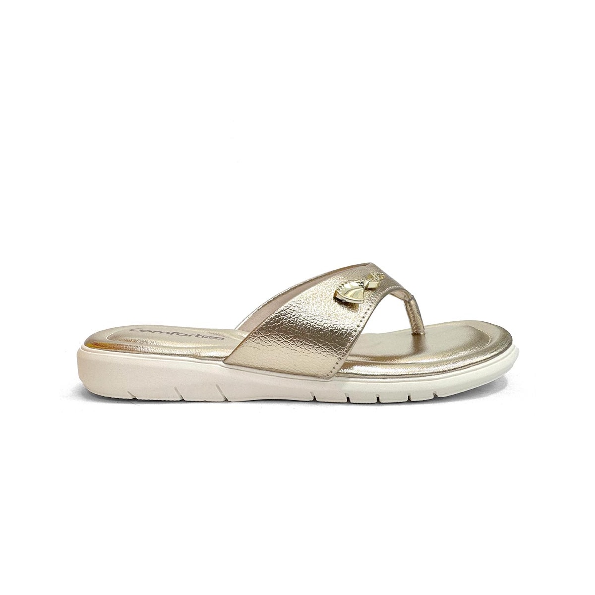 Chinelo Comfortflex De Dedo 24-68401 Ouro Chinelo Comfortflex De Dedo 24-68401 Ouro
