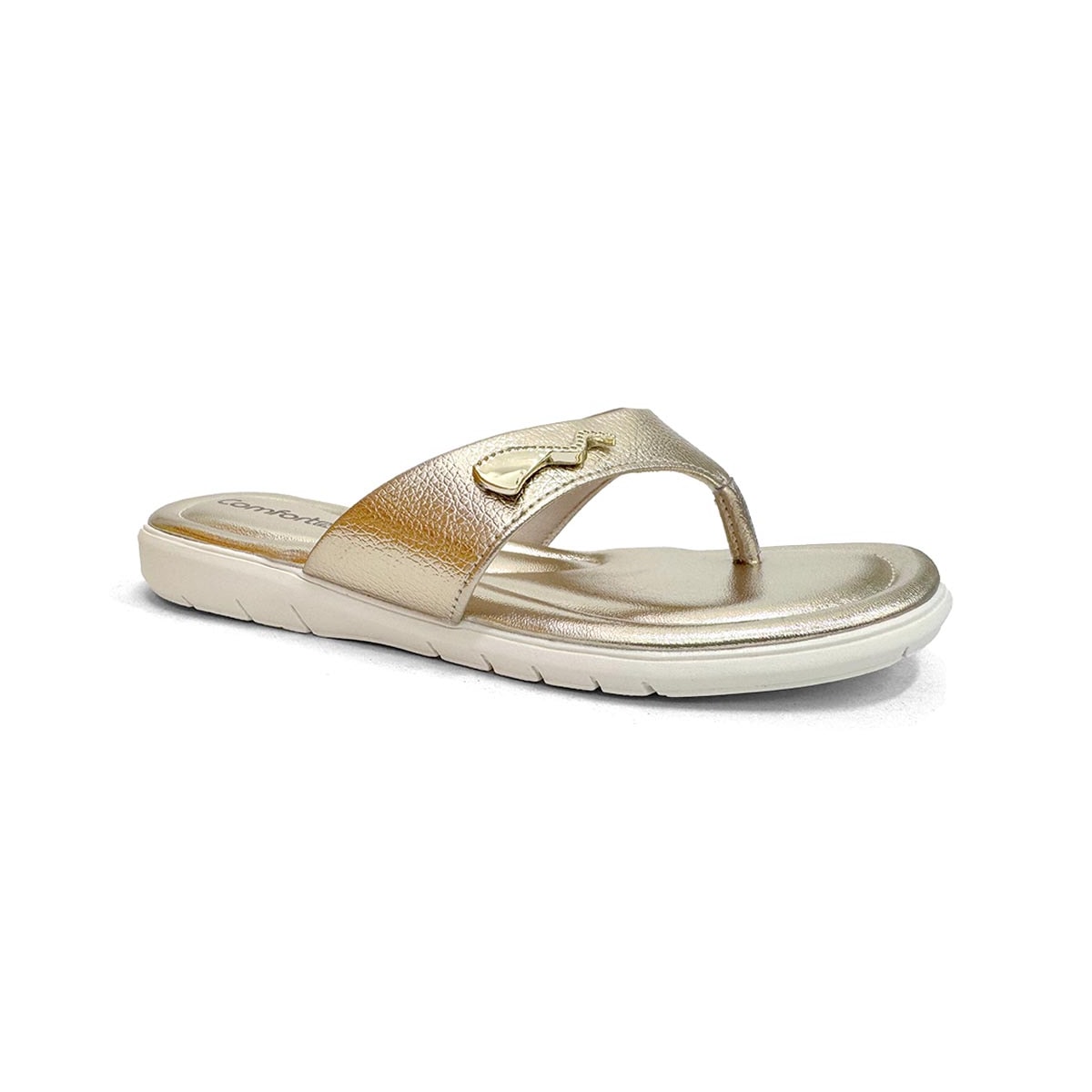 Chinelo Comfortflex De Dedo 24-68401 Ouro Chinelo Comfortflex De Dedo 24-68401 Ouro