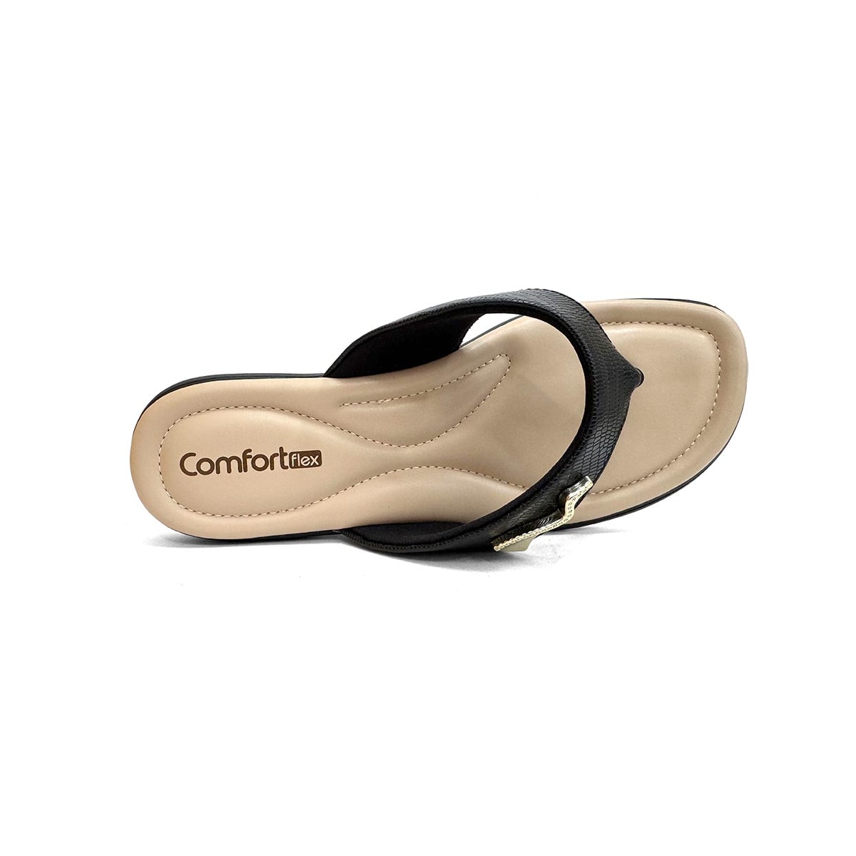 Chinelo Comfortflex De Dedo 24-68401 Preto