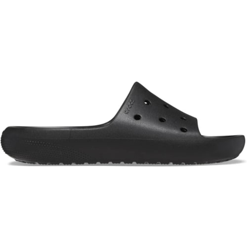 Detalhe - Chinelo Crocs Classic Slide V10 209401 Preto