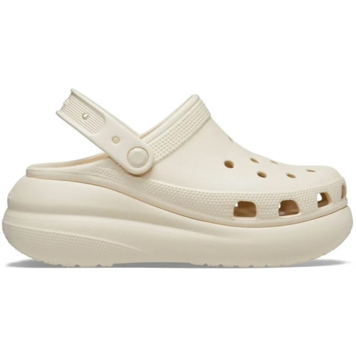 Chinelo Crocs Clog Crush  207521 Creme/Bone