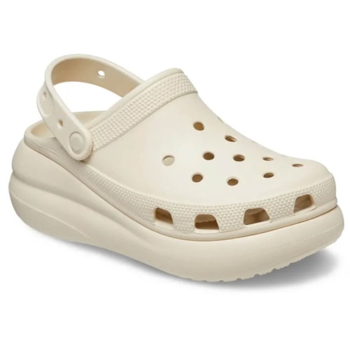 Chinelo Crocs Clog Crush  207521 Creme/Bone