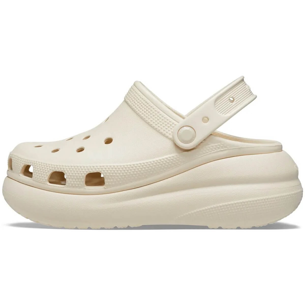 Chinelo Crocs Clog Crush 207521 Creme/Bone Chinelo Crocs Clog Crush 207521 Creme/Bone