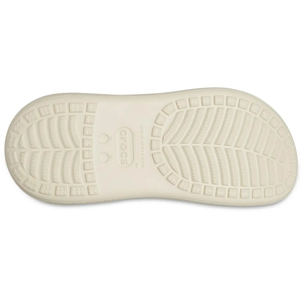 Chinelo Crocs Clog Crush  207521 Creme/Bone