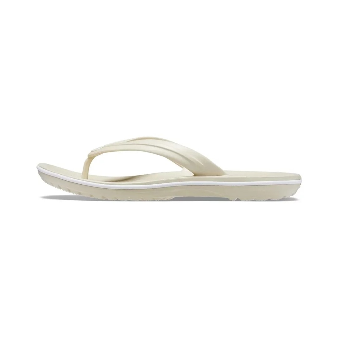 Chinelo Crocs Crocband Flip 11033 Creme/Bone Chinelo Crocs Crocband Flip 11033 Creme/Bone
