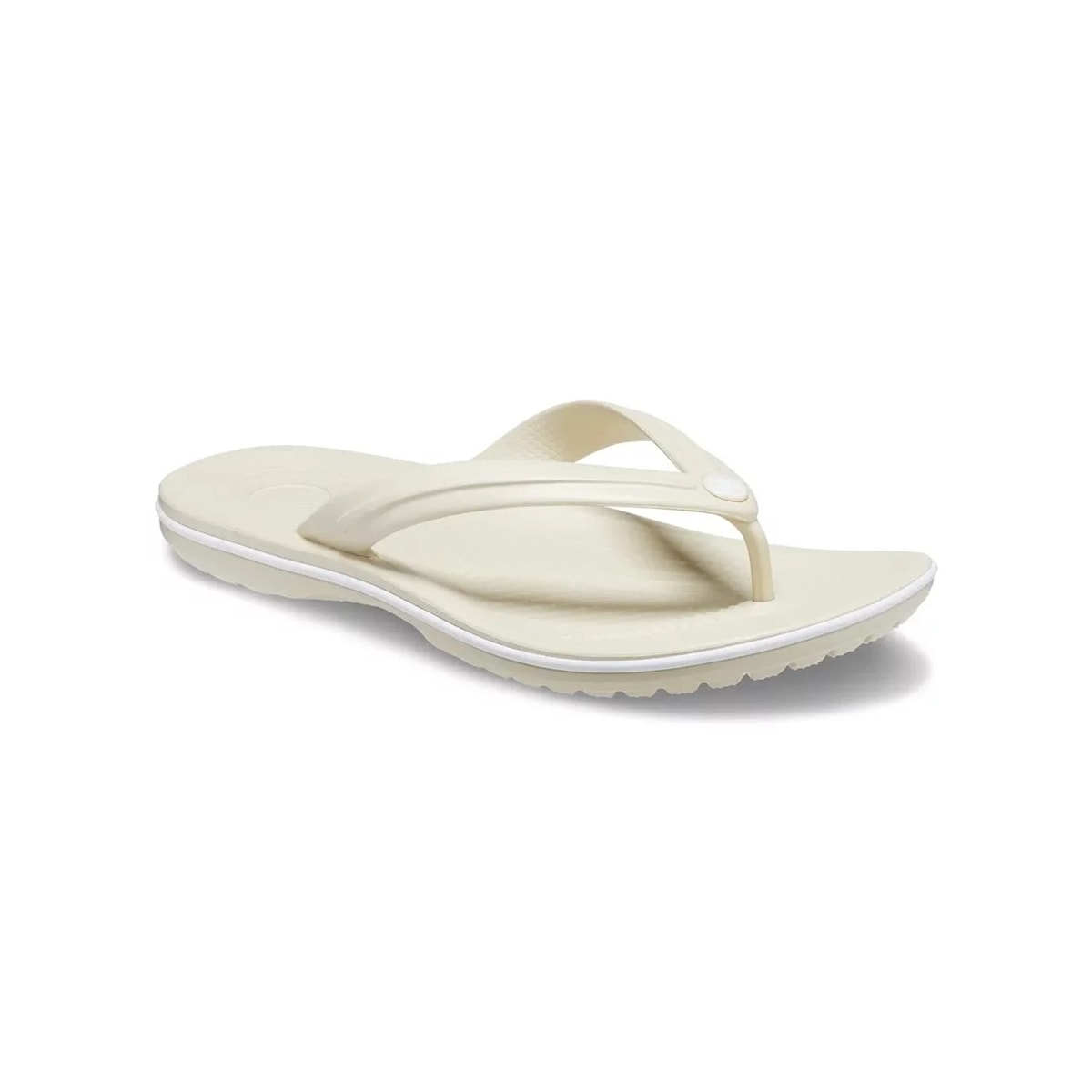 Chinelo Crocs Crocband Flip 11033 Creme/Bone - Main Image