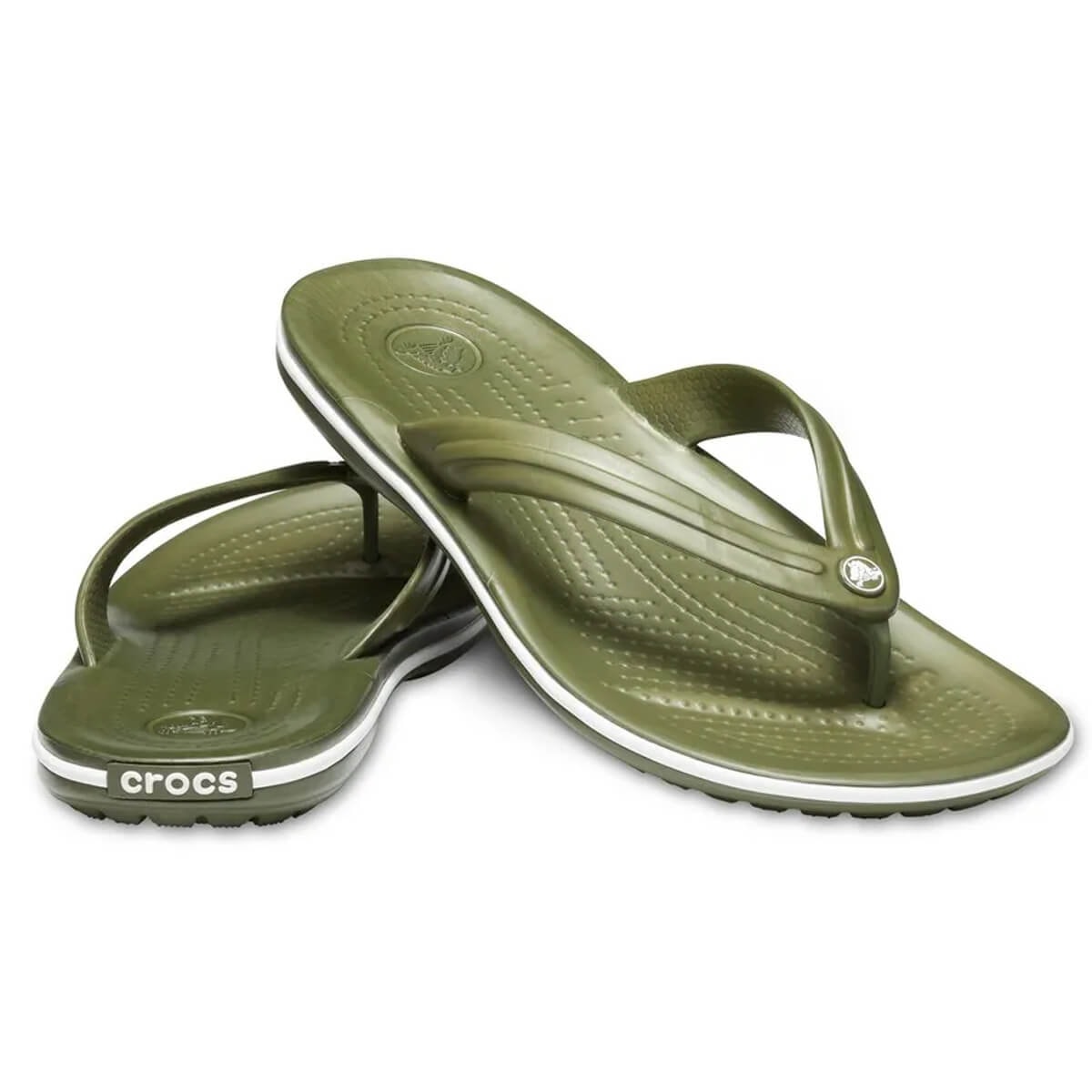 Chinelo Crocs Crocband Flip 11033 - O26001 Green Chinelo Crocs Crocband Flip 11033 - O26001 Green