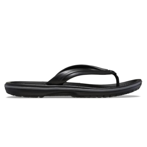 Detalhe - Chinelo Crocs Crocband Flip Army 11033 Black