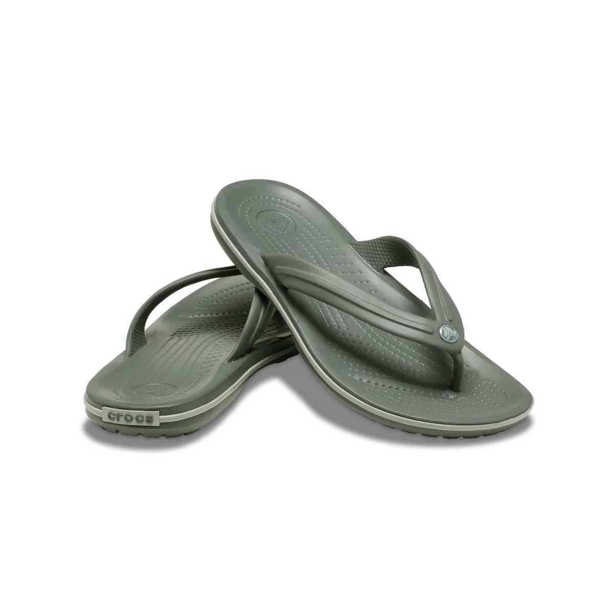Chinelo Crocs Crocband Flip Army 11033 Olive Chinelo Crocs Crocband Flip Army 11033 Olive