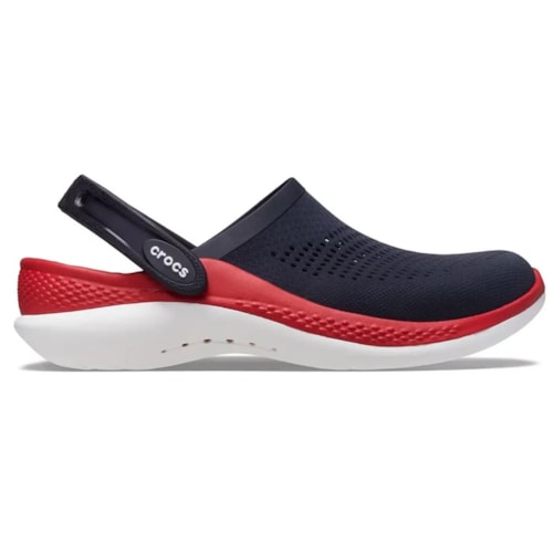 Detalhe - Chinelo Crocs Literide 360 Clog 20670 Navy/Pepper