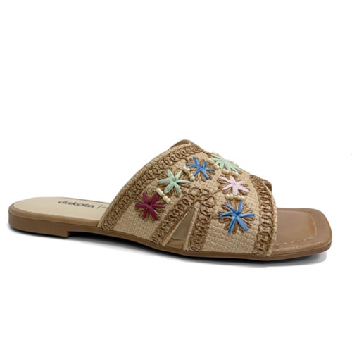 Chinelo Dakota Feminino Rasteira Db953o Multicolor