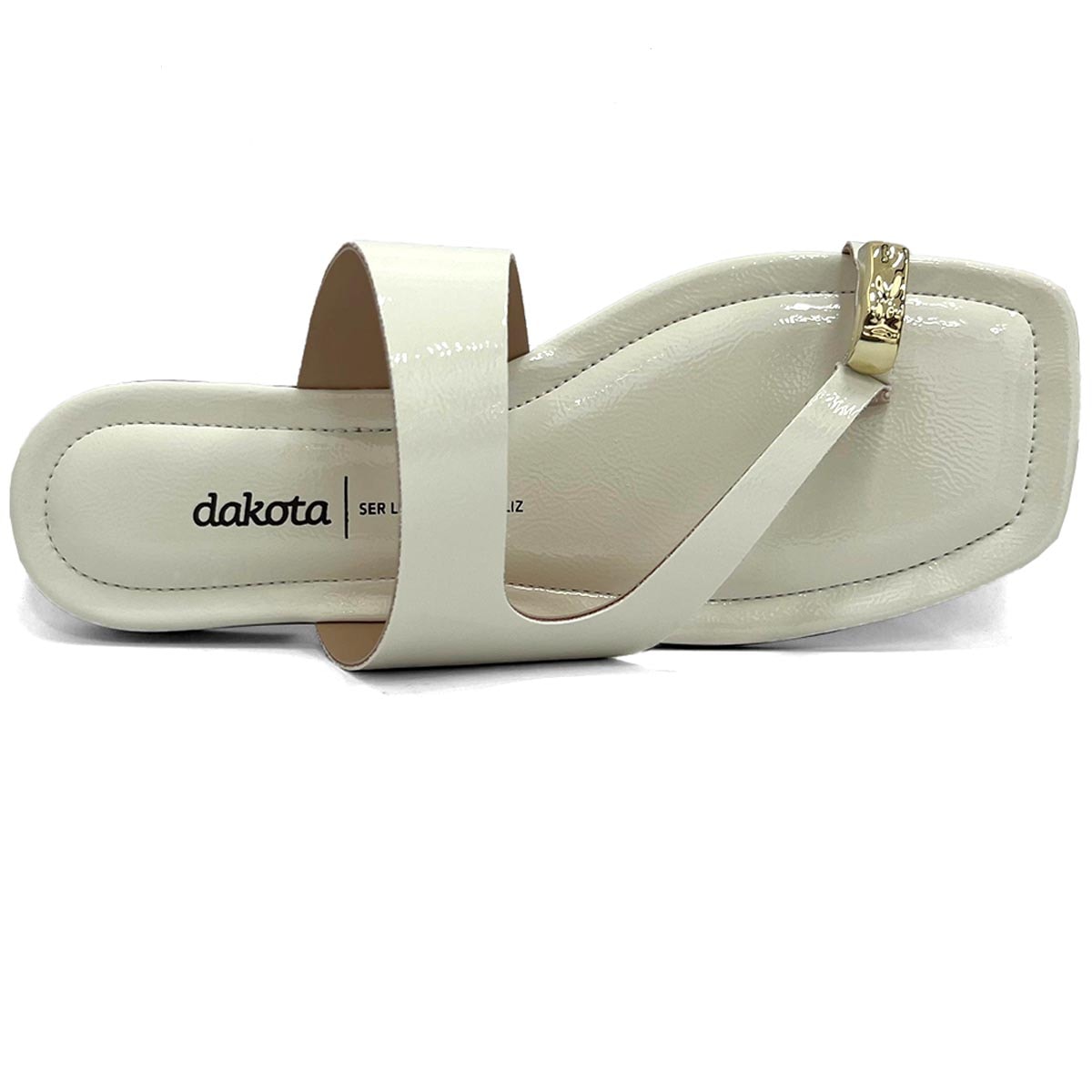 Chinelo Dakota Rasteira De Dedo Y8681 Cream Chinelo Dakota Rasteira De Dedo Y8681 Cream