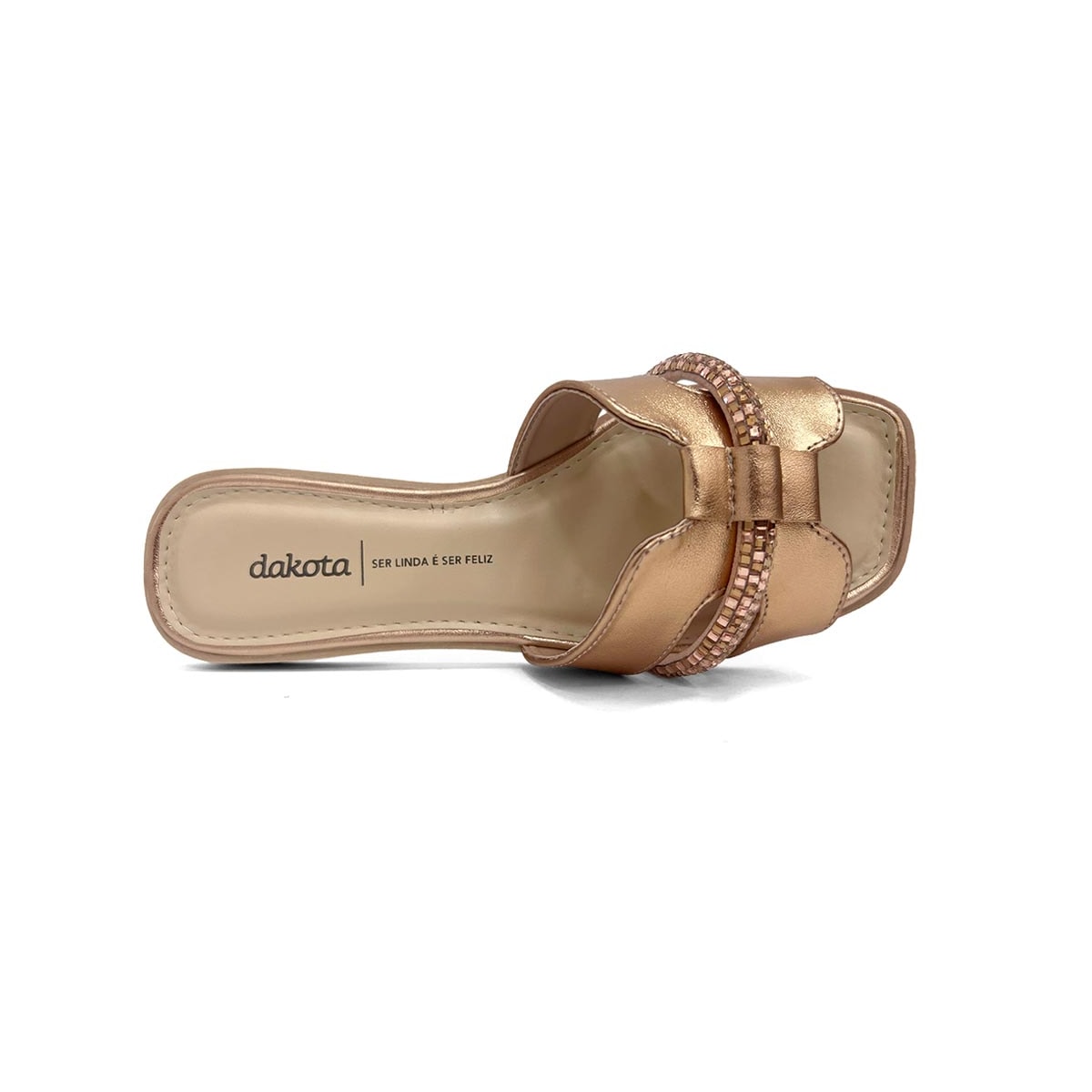 Chinelo Dakota Rasteira Gáspea Y8103 Metal Rose