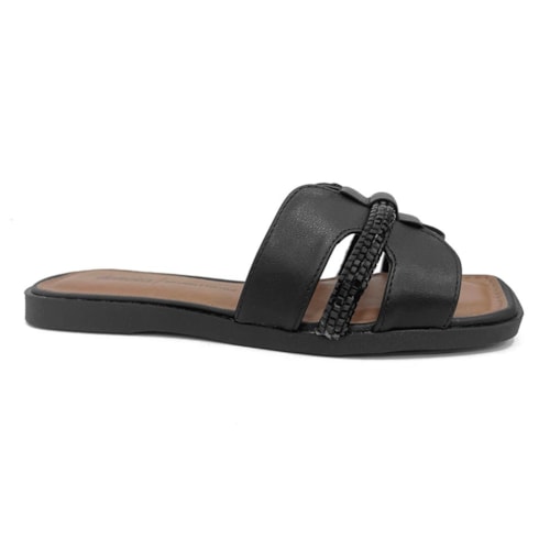 Chinelo Dakota Rasteira Gáspea Y8103 Preto