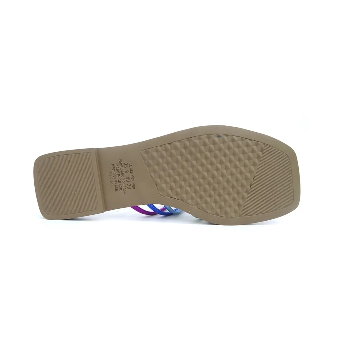 Chinelo Dakota Rasteira Y0522 Laranja/Champagne/Li