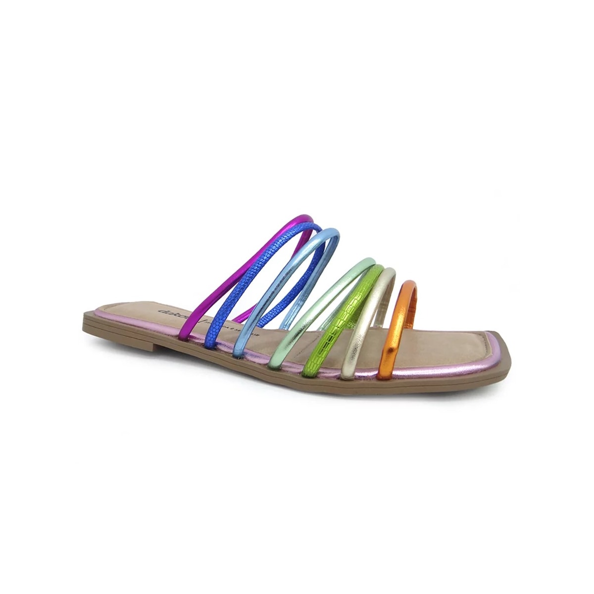 Chinelo Dakota Rasteira Y0522 Laranja/Champagne/Li Chinelo Dakota Rasteira Y0522 Laranja/Champagne/Li