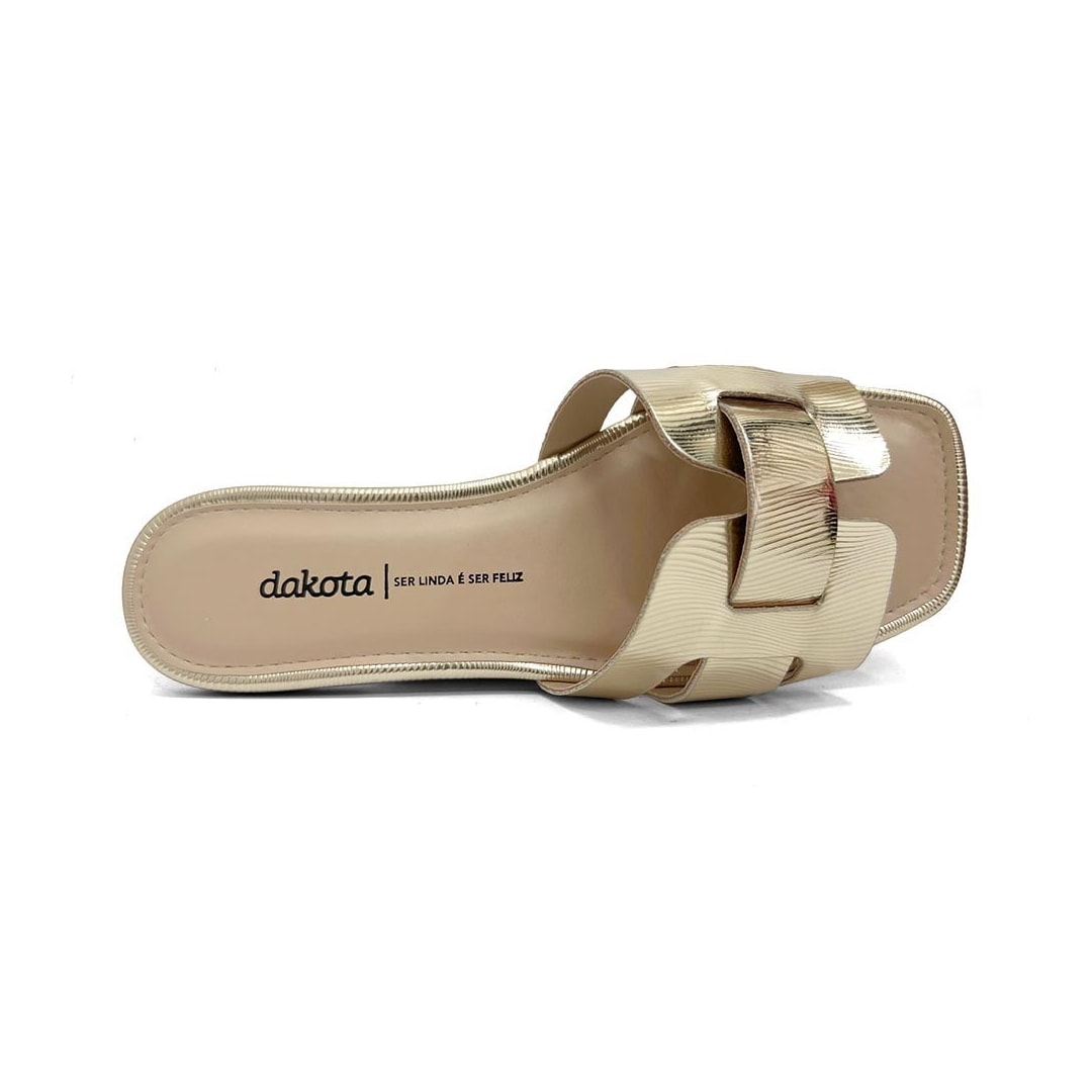 Chinelo Dakota Rasteira Y8041 Champagne Chinelo Dakota Rasteira Y8041 Champagne