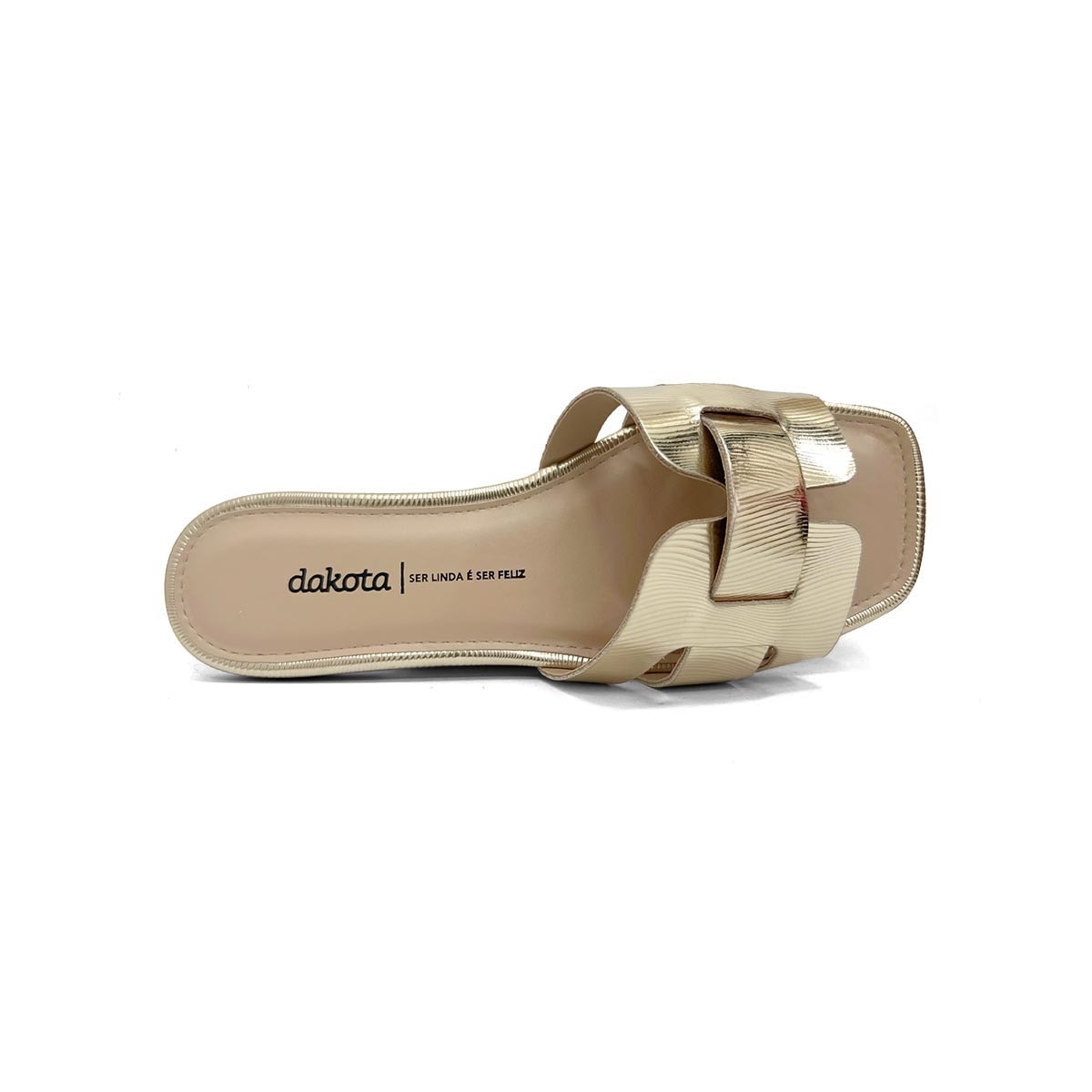 Chinelo Dakota Rasteira Y8041 Champagne