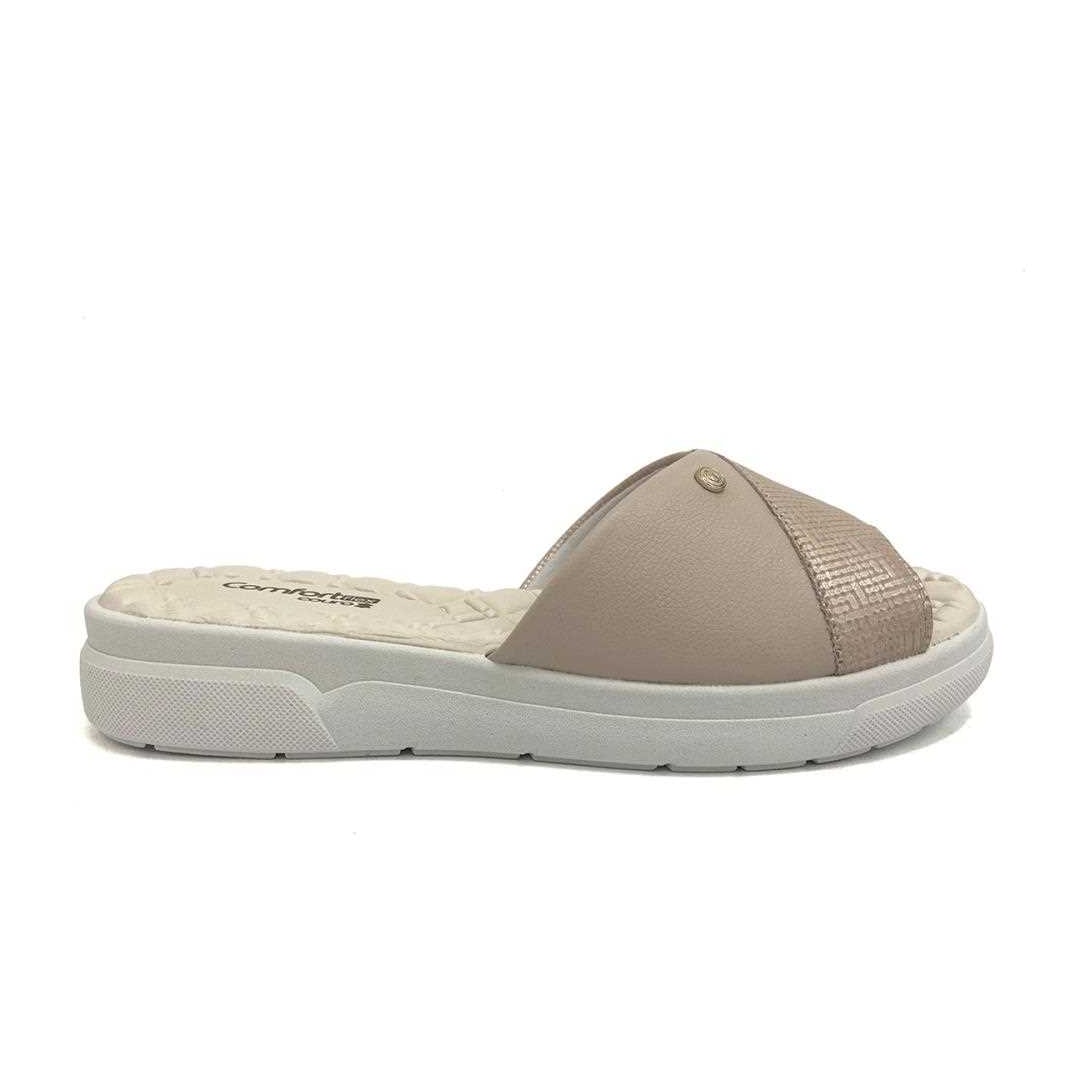 Chinelo De Couro Comfortflex 24-44321 Nude Chinelo De Couro Comfortflex 24-44321 Nude