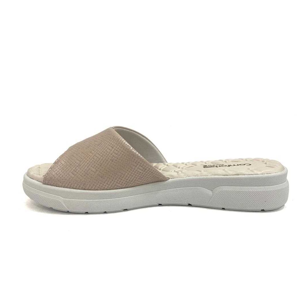 Chinelo De Couro Comfortflex 24-44321 Nude Chinelo De Couro Comfortflex 24-44321 Nude