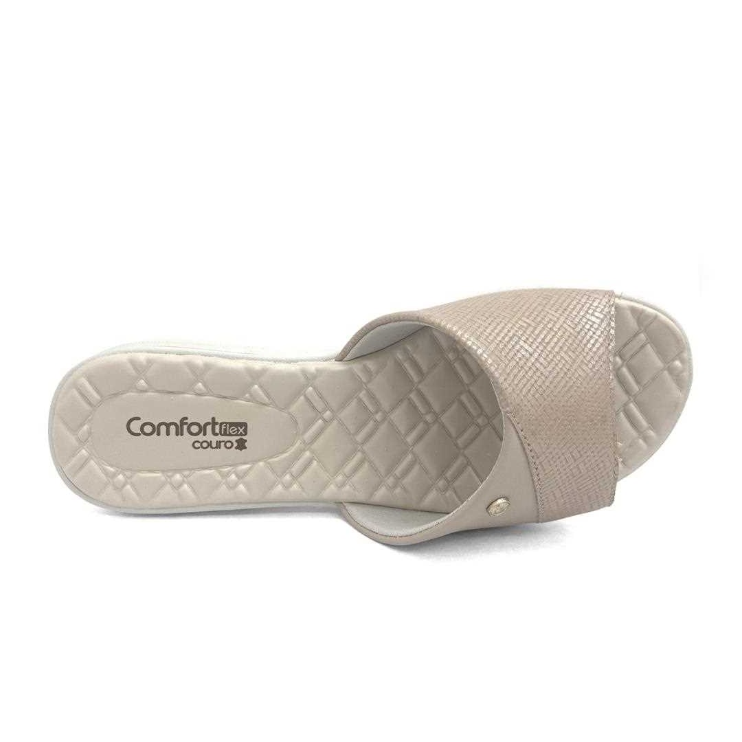 Chinelo De Couro Comfortflex 24-44321 Nude Chinelo De Couro Comfortflex 24-44321 Nude
