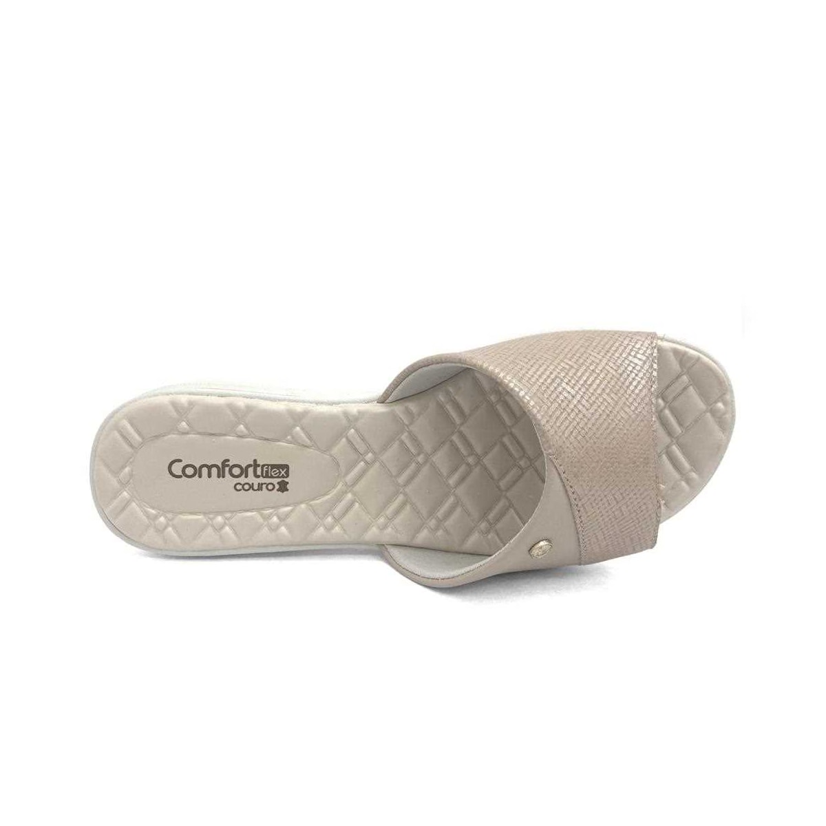 Chinelo De Couro Comfortflex 24-44321 Nude Chinelo De Couro Comfortflex 24-44321 Nude