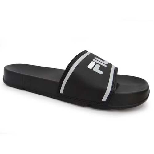 Chinelo Fila Men Flip Flop Drifter Stripes Preto/Prata/Branco