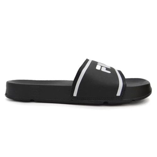 Detalhe - Chinelo Fila Men Flip Flop Drifter Stripes Preto/Prata/Branco