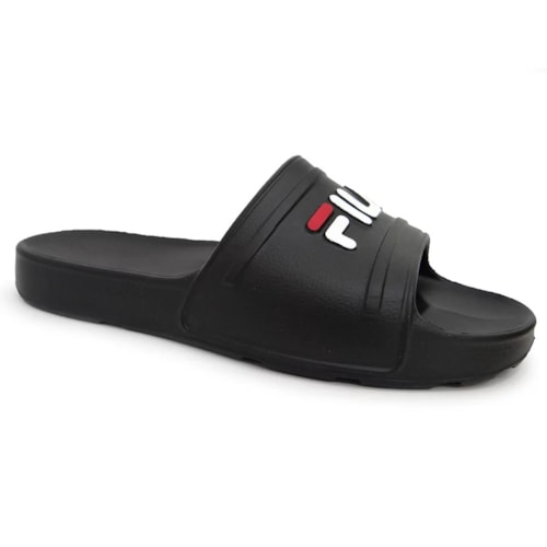 Chinelo Fila Men Flip Flop Sleek Slide Preto/Branco/Vermelh