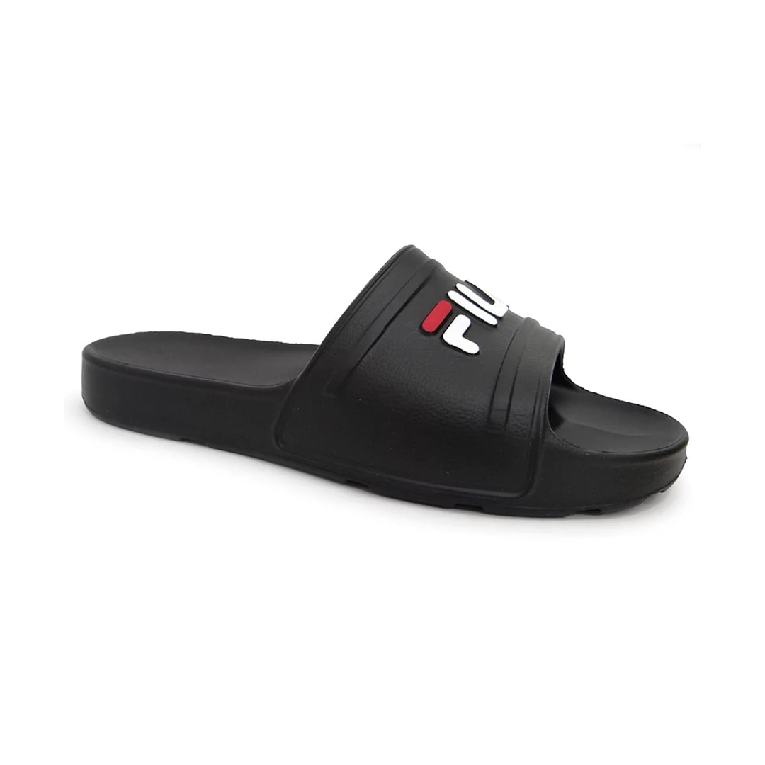 Chinelo Fila Men Flip Flop Sleek Slide Preto/Branco/Vermelh Chinelo Fila Men Flip Flop Sleek Slide Preto/Branco/Vermelh