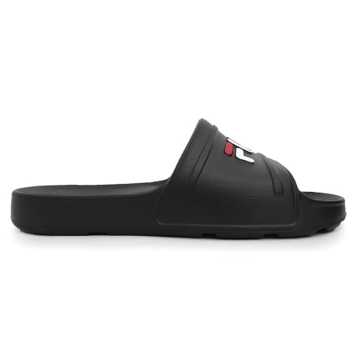 Detalhe - Chinelo Fila Men Flip Flop Sleek Slide Preto/Branco/Vermelh