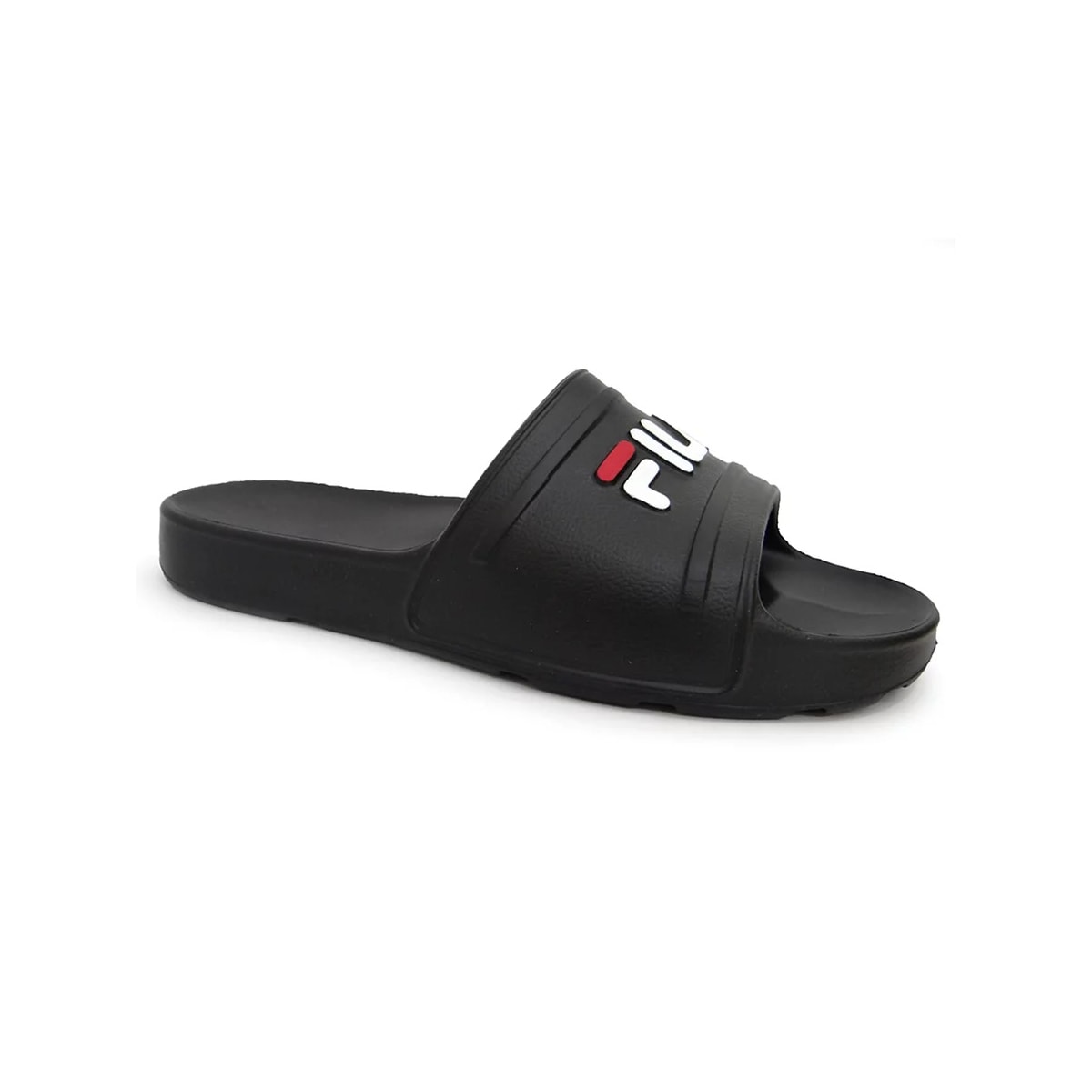 Chinelo Fila Men Flip Flop Sleek Slide Preto/Branco/Vermelh Chinelo Fila Men Flip Flop Sleek Slide Preto/Branco/Vermelh