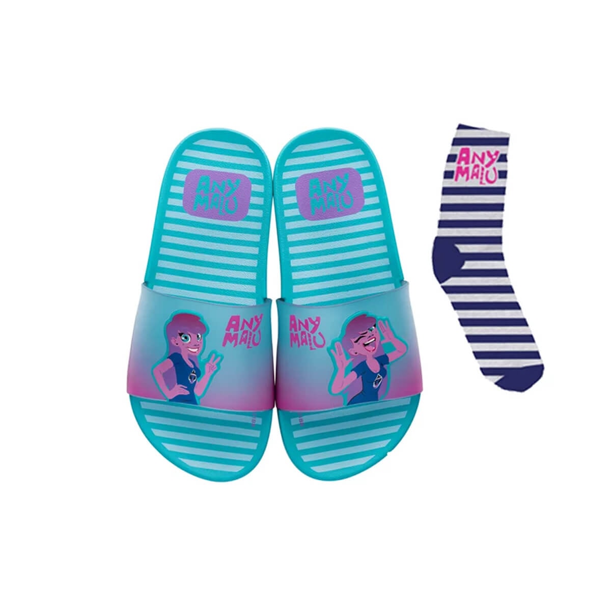 Chinelo Grendene Any Malu Pink Fun Menina 22563 Chinelo Grendene Any Malu Pink Fun Menina 22563