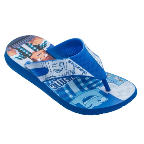 Chinelo Grendene Authentic Games Menino 22536 Azul/Azul