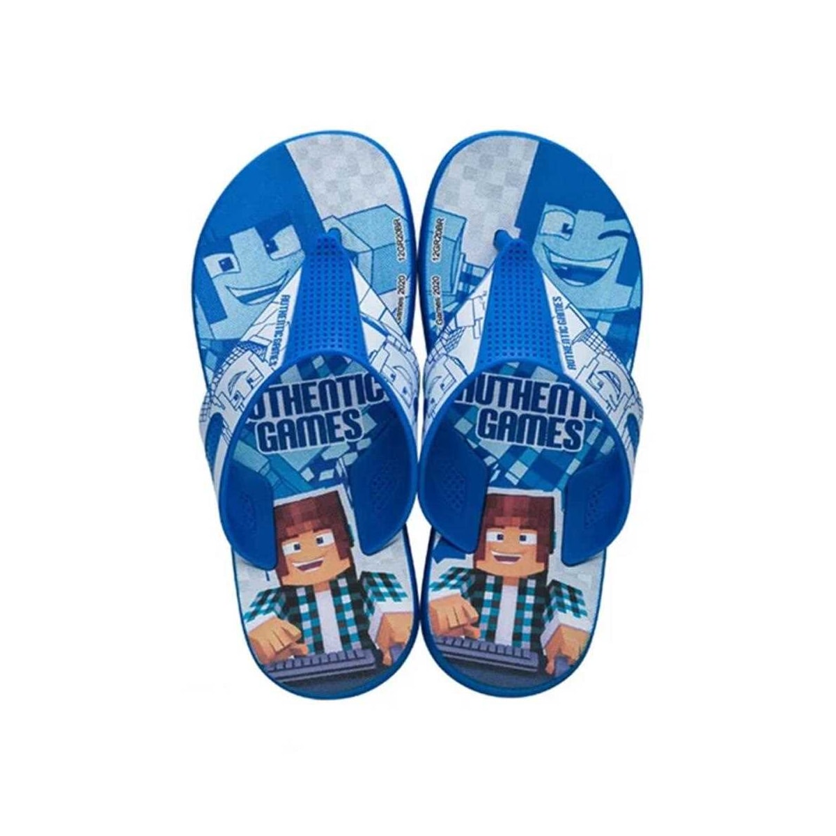 Chinelo Grendene Authentic Games Menino 22536 Azul/Azul