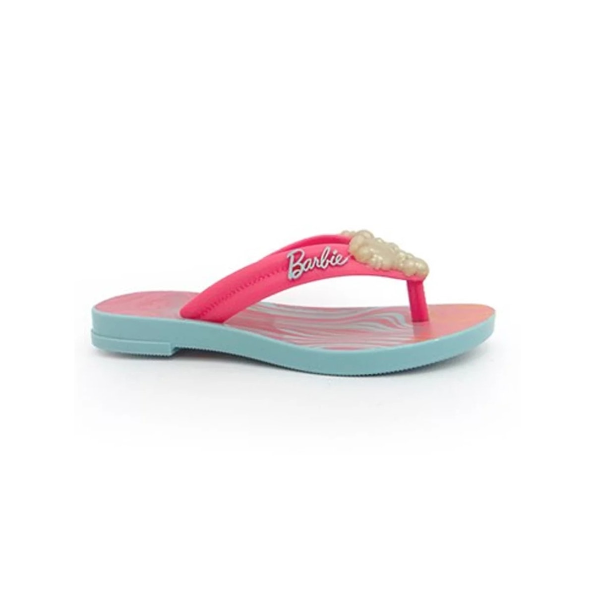 Chinelo Grendene Barbie Charme Rasteiro 22631 Verde/Rosa Chinelo Grendene Barbie Charme Rasteiro 22631 Verde/Rosa