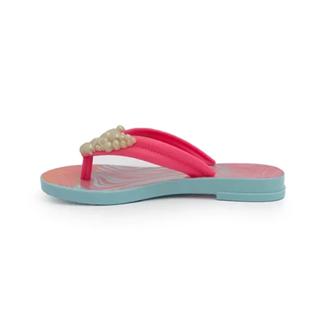 Chinelo Grendene Barbie Charme Rasteiro 22631 Verde/Rosa