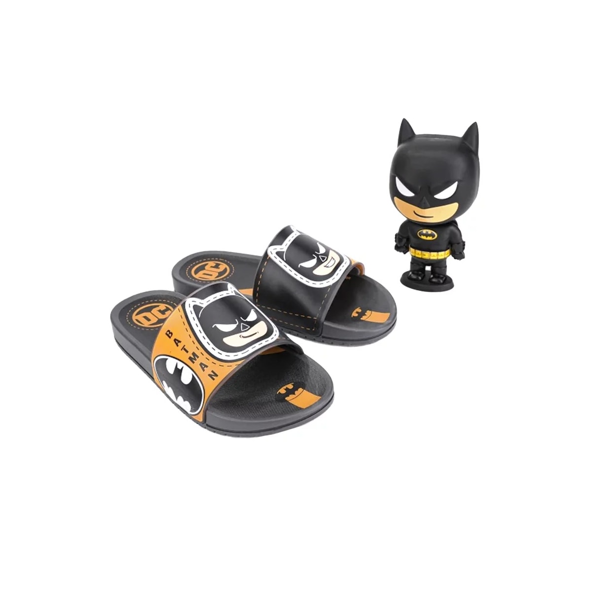 Chinelo Grendene Batman Pop Gaspea 22708 Cinza/Amarelo Chinelo Grendene Batman Pop Gaspea 22708 Cinza/Amarelo