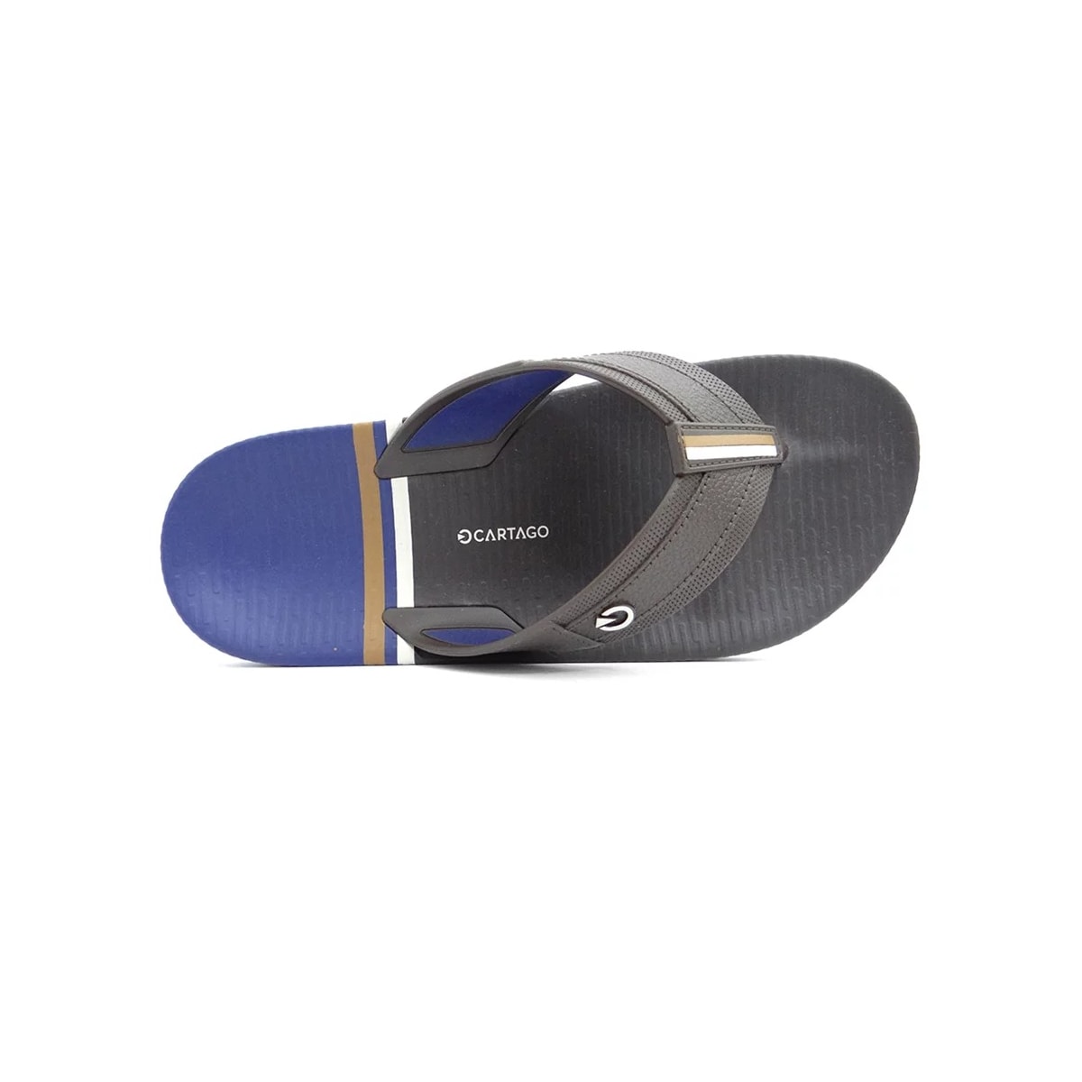 Chinelo Grendene Cartago Atenas Dedo 11849 Azul/Marrom Chinelo Grendene Cartago Atenas Dedo 11849 Azul/Marrom