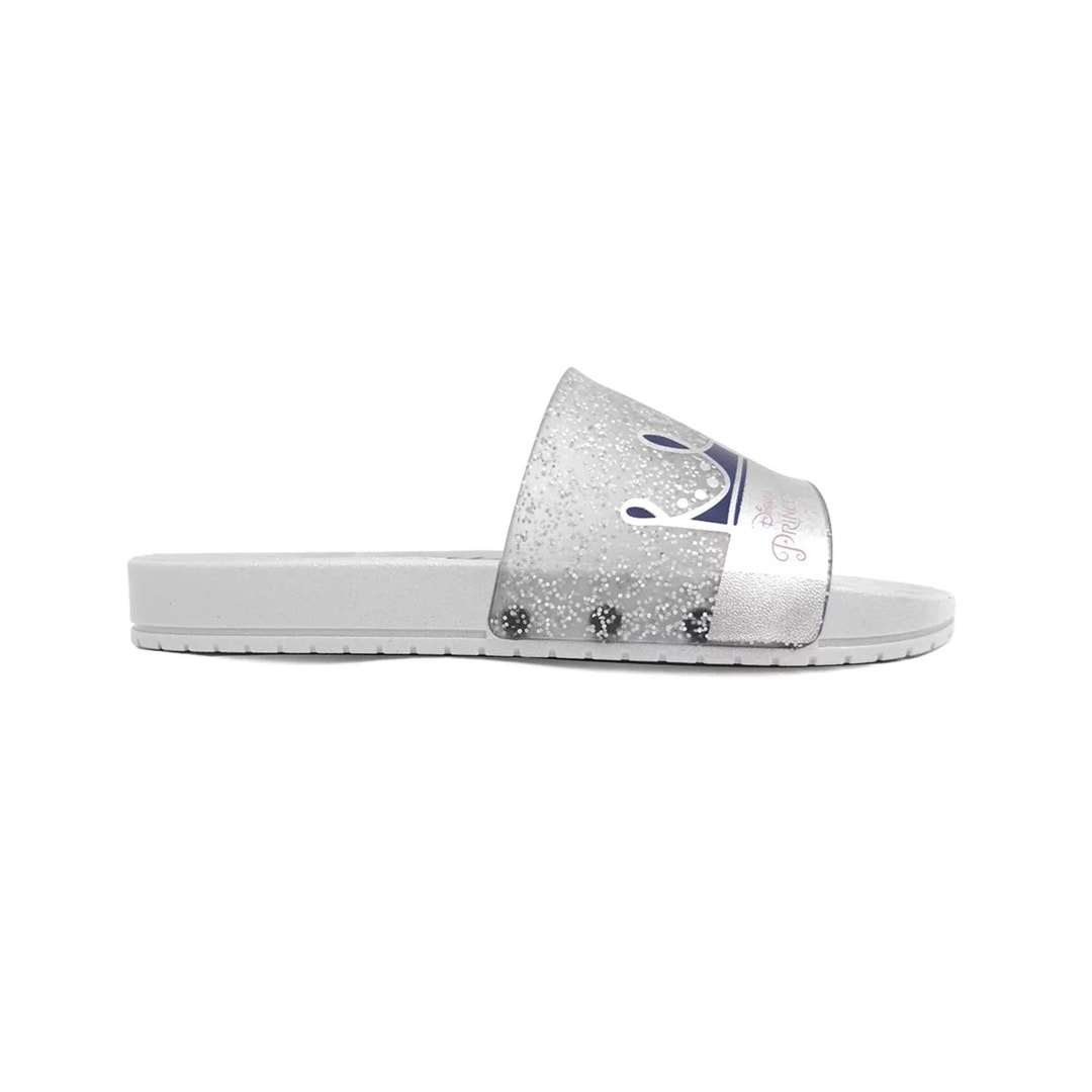 Chinelo Grendene Disney Princesas Surprise 22730 Cinza/Prata