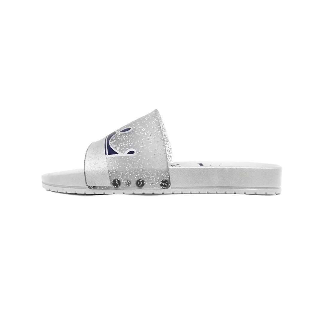 Chinelo Grendene Disney Princesas Surprise 22730 Cinza/Prata