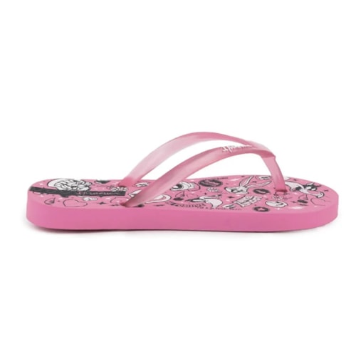 Chinelo Grendene Infantil Kids 26900 Rosa/Branco