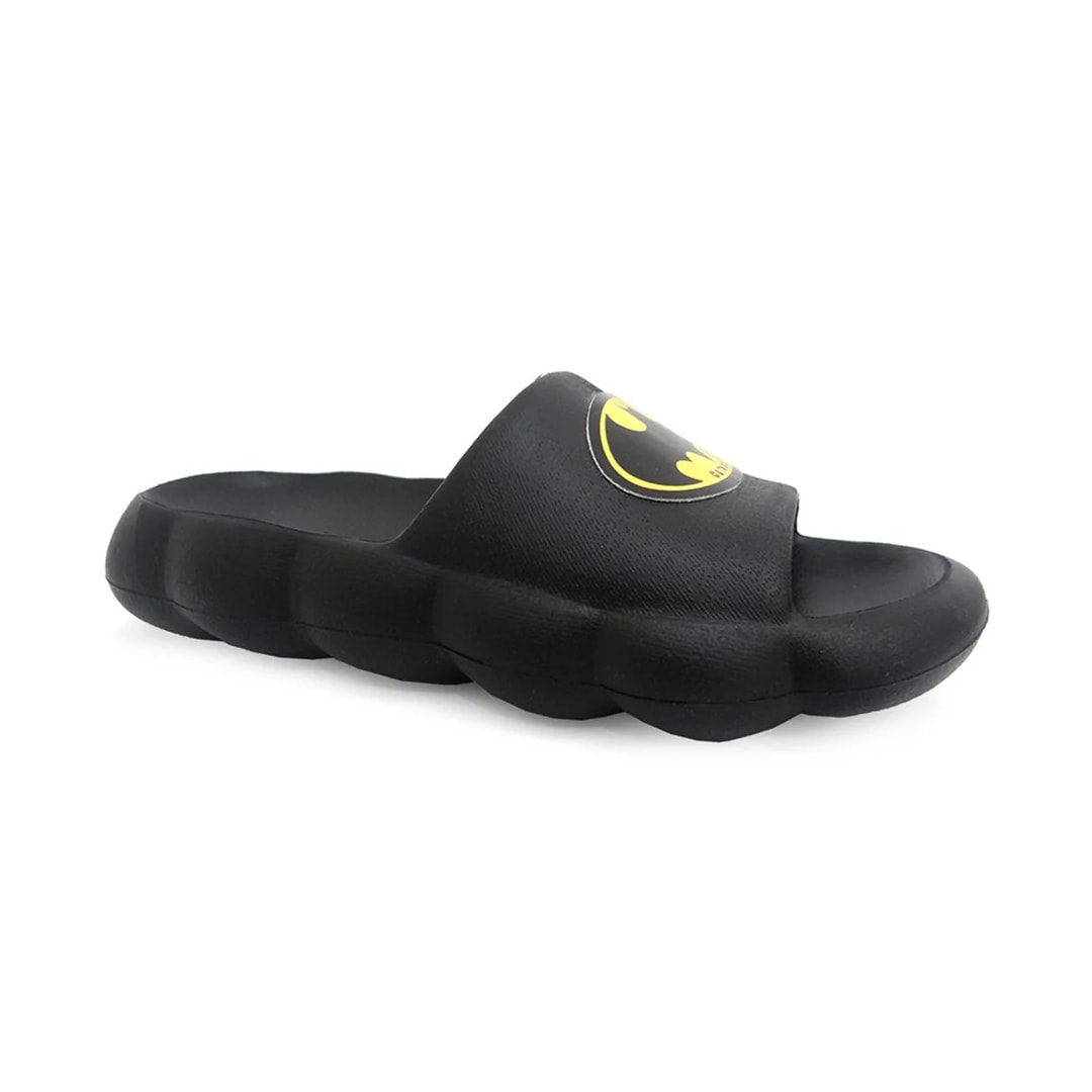 Chinelo Grendene Infantil Slide Warner Comfy 22849 Preto/Amarelo