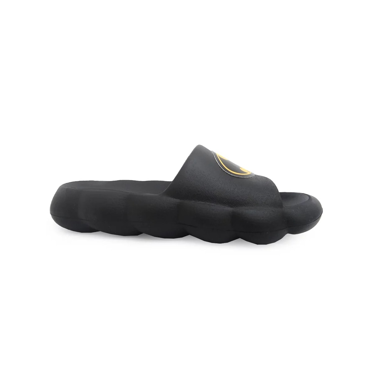 Chinelo Grendene Infantil Slide Warner Comfy 22849 Preto/Amarelo Chinelo Grendene Infantil Slide Warner Comfy 22849 Preto/Amarelo