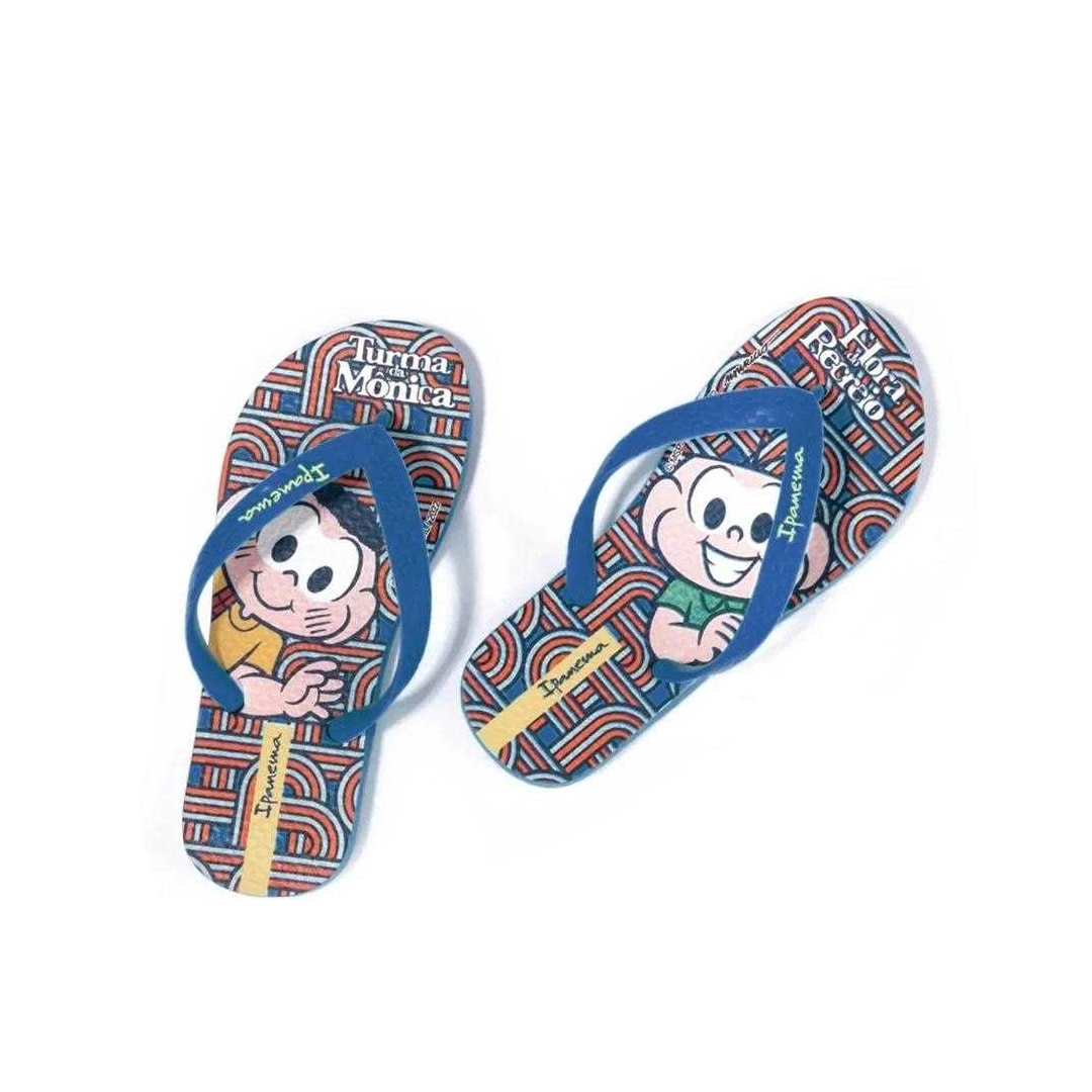 Chinelo Grendene Ipanema Turma da Monica Azul/Vermelho Chinelo Grendene Ipanema Turma da Monica Azul/Vermelho