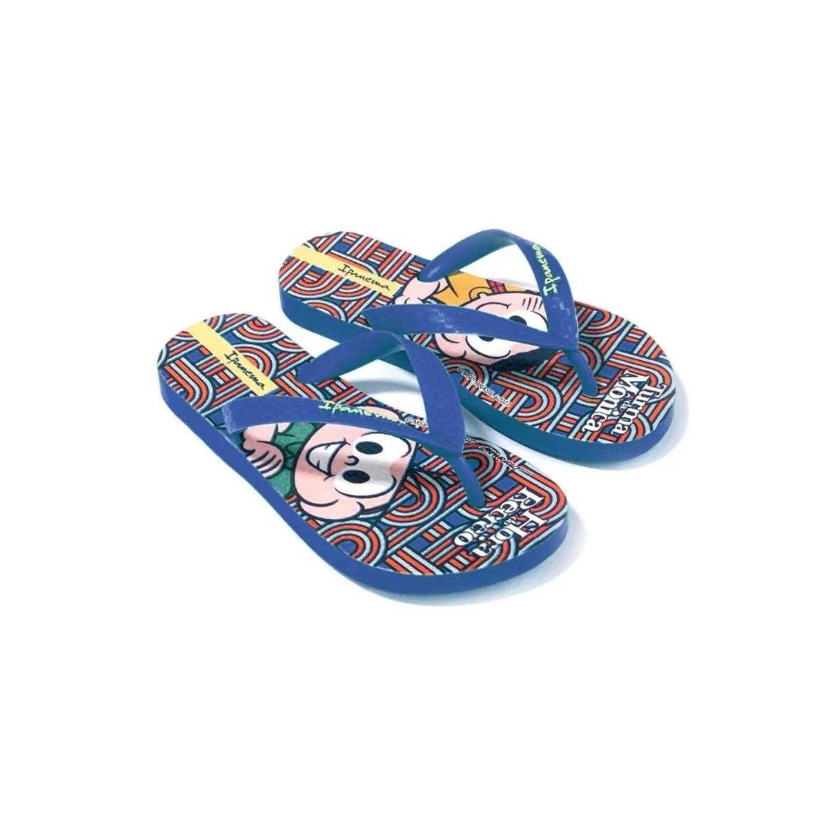 Chinelo Grendene Ipanema Turma da Monica Azul/Vermelho Chinelo Grendene Ipanema Turma da Monica Azul/Vermelho